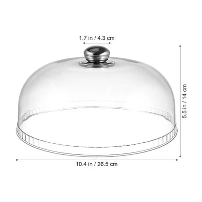 Cake Plate With Dome Serving Cookie Platter Drop Resistant Protective Dessert Storage Server Cake Dessert Cover For Dining
