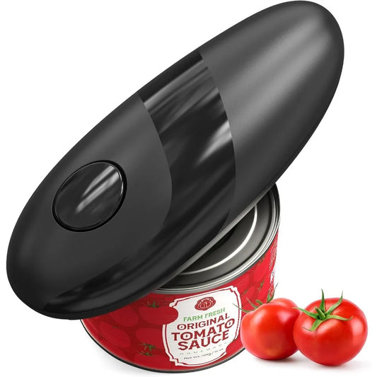 Electric Can Opener, Kitchen Accessories Can Open Almost Any Can, One-touch Automatic Opening, Kitchen Gadget with Smooth Edges