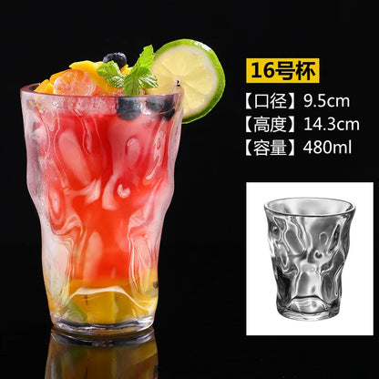 90-580ml 1pcs Acrylic Dessert Cups Reusable Yogurt Mousses Mini Ice Cream Fruit Juice Beer Cups Tableware Party Wedding Supplies