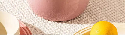 Enameled Mini Cast Iron Dutch Oven 1.7L for Cooking Bake Bread Cast Iron Pot Casserole Dish Heavy Milk Pot Pink Kitchen Stew Pot