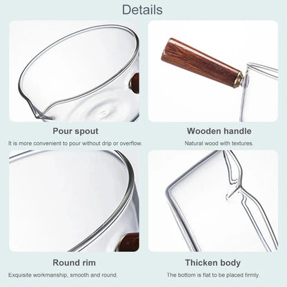 Glass Cooking Pot Soup Milk Pot With Wooden Handle Glass Cooking Pot Instant Noodle Pot Glass Cookware Kitchen Accessories