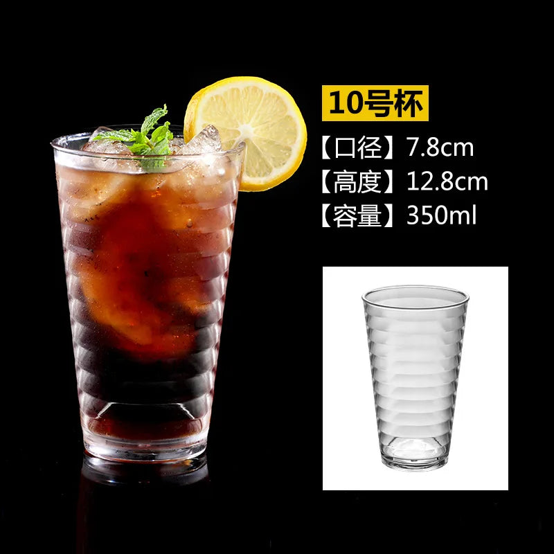 90-580ml 1pcs Acrylic Dessert Cups Reusable Yogurt Mousses Mini Ice Cream Fruit Juice Beer Cups Tableware Party Wedding Supplies