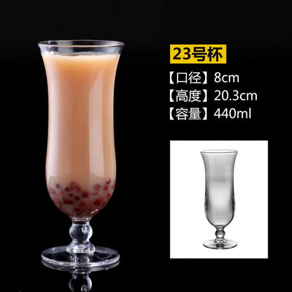 90-580ml 1pcs Acrylic Dessert Cups Reusable Yogurt Mousses Mini Ice Cream Fruit Juice Beer Cups Tableware Party Wedding Supplies