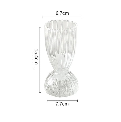 Transparent Vase Modern Home Decor Vase Decoration Home Wedding Clear Glass Vase Nordic Vases Set Hydroponic Vase