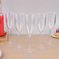 5Pcs Acrylic Champagne Goblet Glasses Cup Transparent Cocktail Glass Cups Creative Anti-fall Goblet For Bar Pubs Clubs Drinkware