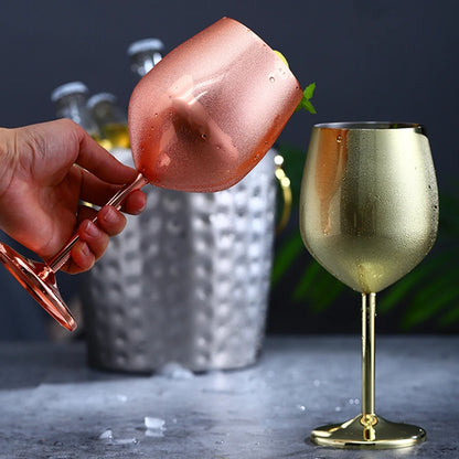 Metal Rose Gold Kitchen Supplies Goblet Bar Tools Wine Glass Barware Cocktail Glass Champagne Cup