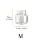 1pc Nordic Creative Transparent Vases Glass Plant Bottle Flower Pot Hydroponic Terrarium Arrangement Container Table Vase Decor