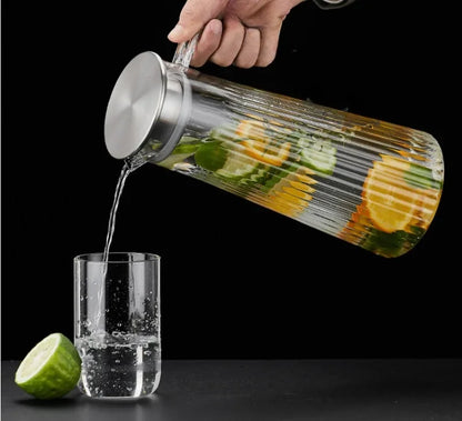 Beverage Dispenser Drinkware Water Jugs Acrylic Water Jug With Lid Transparent Kettle Juice Container Heat Resistant Kettle Cold