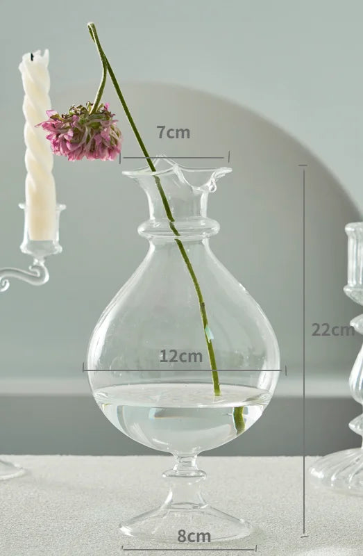 Transparent Vase Modern Home Decor Vase Decoration Home Wedding Clear Glass Vase Nordic Vases Set Hydroponic Vase