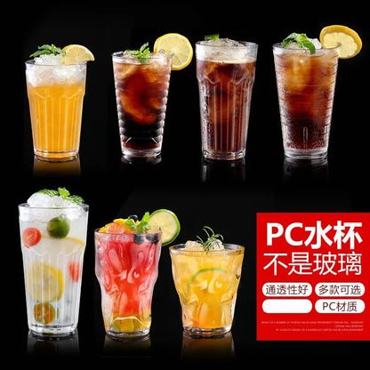 90-580ml 1pcs Acrylic Dessert Cups Reusable Yogurt Mousses Mini Ice Cream Fruit Juice Beer Cups Tableware Party Wedding Supplies