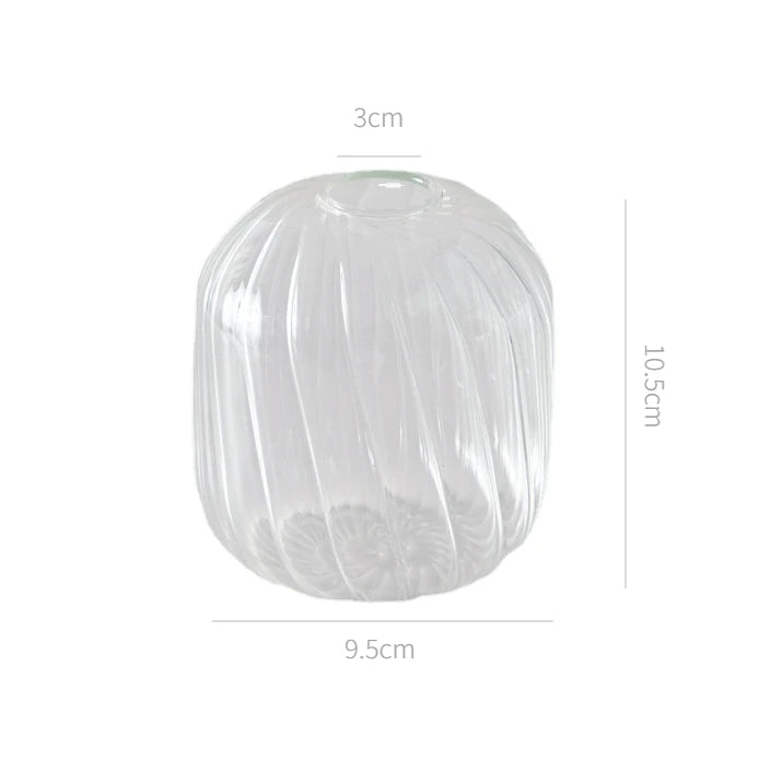 Transparent Vase Modern Home Decor Vase Decoration Home Wedding Clear Glass Vase Nordic Vases Set Hydroponic Vase
