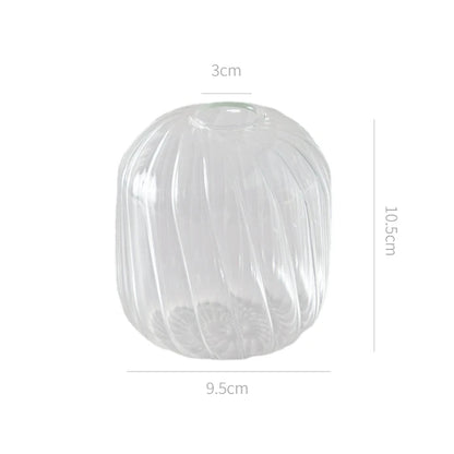 Transparent Vase Modern Home Decor Vase Decoration Home Wedding Clear Glass Vase Nordic Vases Set Hydroponic Vase