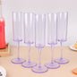 5Pcs Acrylic Champagne Goblet Glasses Cup Transparent Cocktail Glass Cups Creative Anti-fall Goblet For Bar Pubs Clubs Drinkware