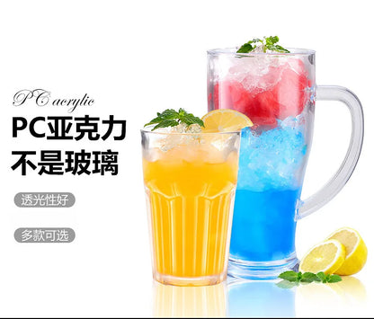 90-580ml 1pcs Acrylic Dessert Cups Reusable Yogurt Mousses Mini Ice Cream Fruit Juice Beer Cups Tableware Party Wedding Supplies