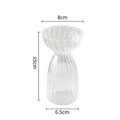 Transparent Vase Modern Home Decor Vase Decoration Home Wedding Clear Glass Vase Nordic Vases Set Hydroponic Vase
