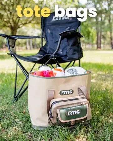 RTIC Ultra-Light 52 Quart Hard Cooler Insulated Portable Ice Chest Box for Beach, Drink, Beverage, Camping, Picnic, Fishing, Boa